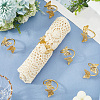 Butterfly Iron Napkin Rings AJEW-WH20070-109G-4