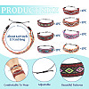 7Pc 7 Style Adjustable Polyester Ethnic Cord Wrap Bracelets BJEW-TAC0036-3