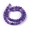 Natural Weathered Agate Beads Strands G-P414-A03-2