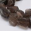 Raw Rough Natural Smoky Quartz Beads Strands G-E343-07-3