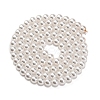 Baking Paint Pearlized Glass Pearl Round Bead Strands PEAR-H019-02A-04-3