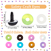 32Pcs 8 Colors ABS Plastic Safety Craft Eye DIY-BBC0002-09A-2