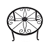Flat Round Iron Flowerpot Holder AJEW-WH0252-23C-1