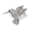 Woodpecker Platinum Zinc Alloy Enamel Pin JEWB-D068-02P-01-1