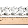 Unisex Thick CCB Plastic Cuban Link Chains Necklaces NJEW-V006-02P-3