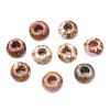 Natural Brecciated Jasper European Beads X-G-G740-14x8mm-05-1