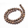 Natural Leopard Skin Jasper Round Bead Strands X-G-P072-45-10mm-2