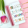 4 Patterns Rectangle Waterproof Acrylic Bookmarks Set DIY-GL0004-50B-6
