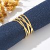 304 Stainless Steel Multilayer Open Cuff Rings LS-RJEW-Z077-01G-04-1