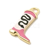 Printed Brass Pendants KK-K274-06G-3