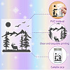 PVC Lamp Film for DIY Colorful Light Hanging Lamp Frosted Glass Jar DIY-WH0408-015-3