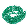 Baking Paint Crackle Glass Bead Strands DGLA-Q023-8mm-YS22-2
