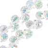 Electroplate Glass Beads Strands EGLA-D030-17X-2