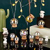 10Pcs 5 Style Iridescent Glass Dome Cover AJEW-PH0004-88-4