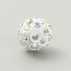 Rhinestone Pave Disco Ball Beads RB-TAC0002-02A-08-2