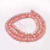 Round Natural Rhodochrosite Bead Strands G-F289-21-5mm-2