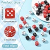 60Pcs 3 Colors Acrylic Beads OACR-YW0003-97-2