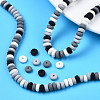 Handmade Polymer Clay Beads Strands CLAY-N008-008V-6