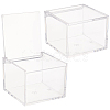 4 Grids Transparent Plastic Gift Boxes CON-WH0087-68A-1