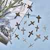 64Pcs 8 Style Tibetan Style Alloy Pendants FIND-SZ0002-81-4