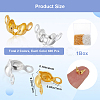 1200Pcs 2 Colors Brass Bead Tips KK-SP0001-94-2