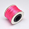 Round Nylon Satin Rattail Cord X-NWIR-O001-A-33-1