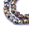 Electroplate Glass Beads Strands X-EGLA-J149-A-6mm-FR06-3