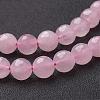 Natural Rose Quartz Beads Strands G-G099-F10mm-15-3
