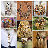120Pcs 6 Styles Wooden Buttons BUTT-TA0001-33-11