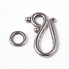 Tibetan Style Alloy Hook and Eye Clasps PALLOY-E436-56AS-NR-1