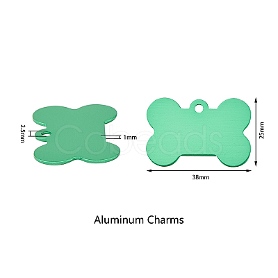 Pet Aluminium Pendants ALUM-CJ0001-08-1