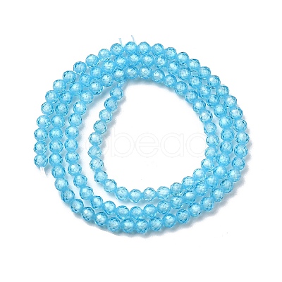 Cubic Zirconia Beads Strands G-G792-47-13B-1