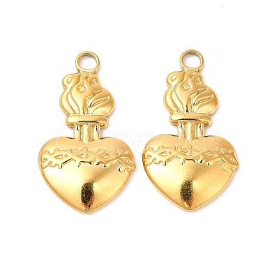 Ion Plating(IP) 304 Stainless Steel Pendants STAS-L268-023G-1