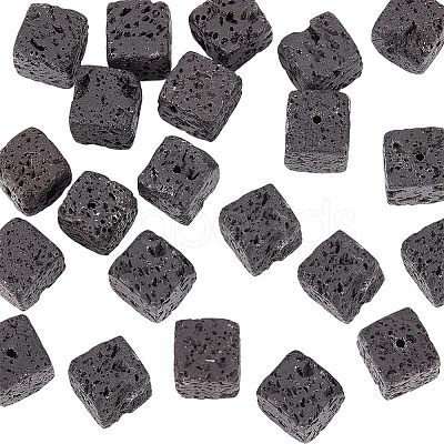 Natural Lava Rock Beads Strands G-WH0018-034C-1