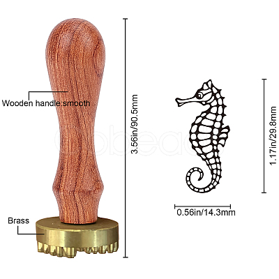 CRASPIRE 1Pc Golden Plated Brass Stamp Head DIY-CP0006-43-1