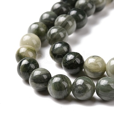 Natural Green Rutilated Quartz Beads Strands X-G-Q462-61-6mm-1