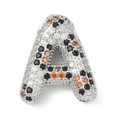 Brass Micro Pave Cubic Zirconia Pendants KK-Z108-01P-1
