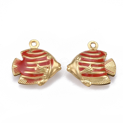 304 Stainless Steel Pendants STAS-T039-04G-1