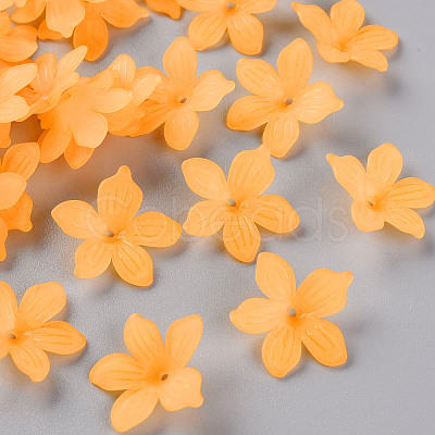Frosted Acrylic Bead Caps X-MACR-S371-05A-719-1