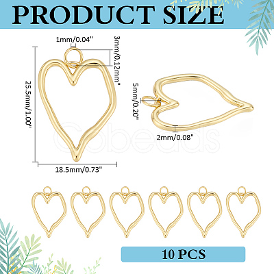 10Pcs Brass Pendants KK-ME0001-63-1