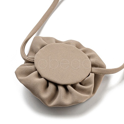 Fabric Rose Tie Choker Necklaces for Women LS-NJEW-Z022-01M-1