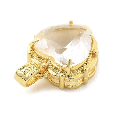 Brass Glass Charms KK-L228-02G-02-1