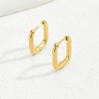 Classic Minimalist Elegant 201 Stainless Steel Hoop Earrings BI8954-2-1