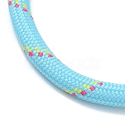 Ployester Core-Wrapped Round Cord Necklace Making KK-CBACFA2-03G-20-1