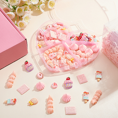 84Pcs 12 Style Resin Cabochons CRES-PH0003-39-1