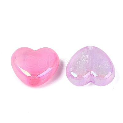 Luminous Opaque UV Plating Acrylic Beads OACR-Q204-20-1