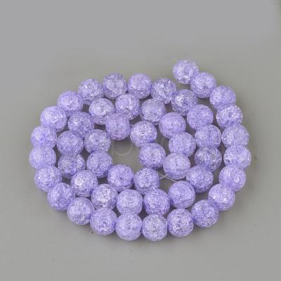 Synthetic Crackle Quartz Beads Strands GLAA-S134-6mm-15-1