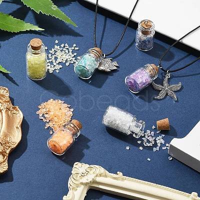 DIY Wish Bottle Earring Necklace Making Kit DIY-FS0005-52-1