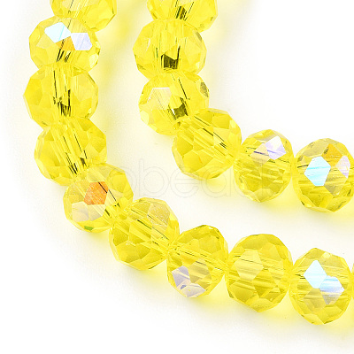 Electroplate Glass Beads Strands EGLA-A034-T2mm-L28-1
