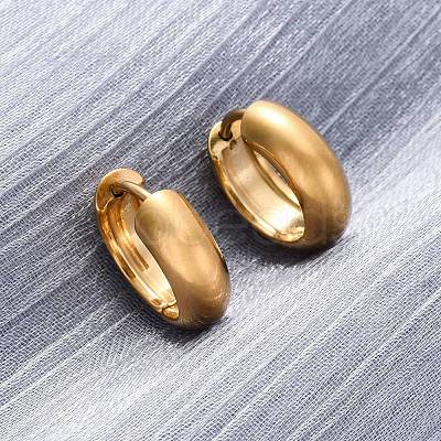 316 Surgical Stainless Steel Hoop Earrings for Women EJEW-G429-01C-G-1